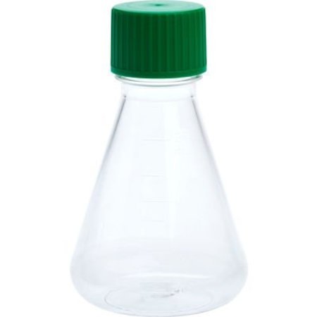 CELLTREAT CELLTREAT® 250mL Erlenmeyer Flask, Solid Cap, Plain Bottom, PETG, Sterile 229804